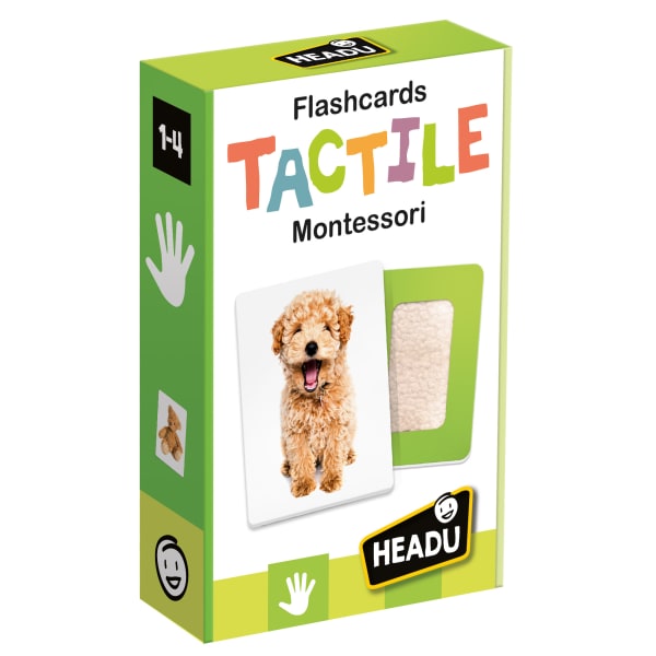 Headu Tactile Montessori Flashcards, 4-13/16in x 6-3/4in, Pre-K