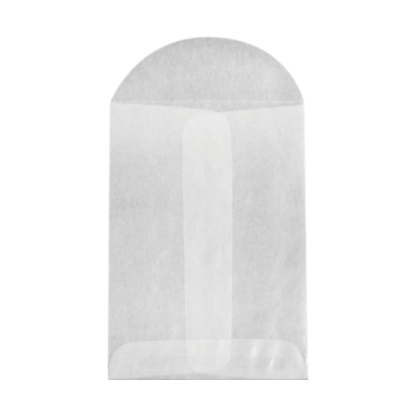 LUX Open-End Envelopes, 2 3/4in x 3 3/4in, Flap Closure, Glassine, Pack Of 10