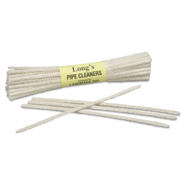 AbilityOne SKILCRAFT Wire/Cotton Tobacco Pipe Cleaners, 6in x 1in, White, Box Of 24 Cleaners