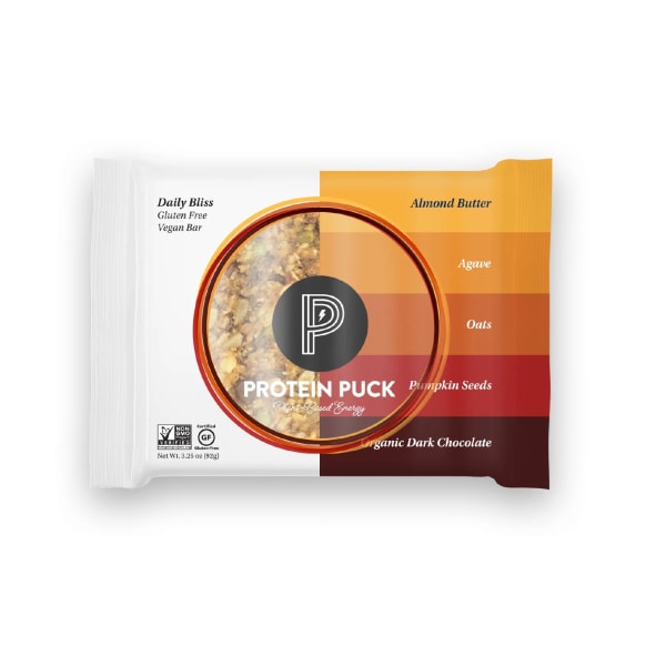 Protein Puck Almond Butter Dark Chocolate Protein Bars, 3.25 Oz., Box of 16