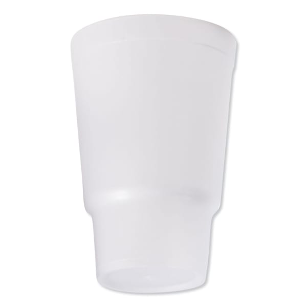 Dart Foam Drink Cups, 32 Oz, White, Bag Of 16 Cups, Carton Of 25 Bags