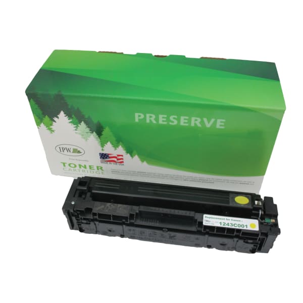 IPW Preserve Remanufactured Yellow High Yield Toner Cartridge Replacement For Canon 045H, 1243C001