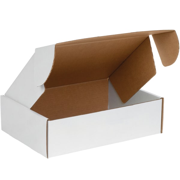Partners Brand Deluxe Literature Mailers, 24in x 18in x 6in, White, Pack Of 25