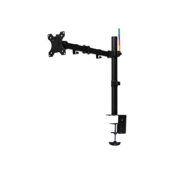 Kensington SmartFit Desk Mount for Monitor - Black - 1 Display(s) Supported - 34in Screen Support - 17.64 lb Load Capacity - 75 x 75, 100 x 100 - Steel, Aluminum, Metal, Acrylonitrile Butadiene Styrene (ABS), Nylon, Fiberglass