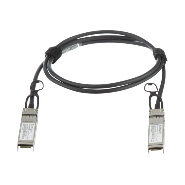 StarTech.com MSA Uncoded Compatible 1m 10G SFP+ to SFP+ Direct Attach Cable - 10 GbE SFP+ Copper DAC 10 Gbps Low Power Passive Twinax - SFP+ Direct-Attach Twinax cable complies w/ MSA industry standards - Copper Twinax Cable length: 1 m