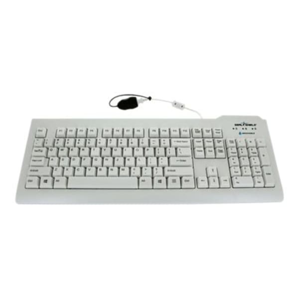 Seal Shield Silver Seal Waterproof - Keyboard - USB - US - waterproof - white