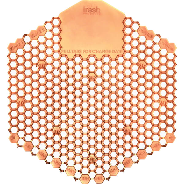 Wave 2.0 Urinal Deodorizer Screens, Mango Fragrance, Orange, Pack of 10