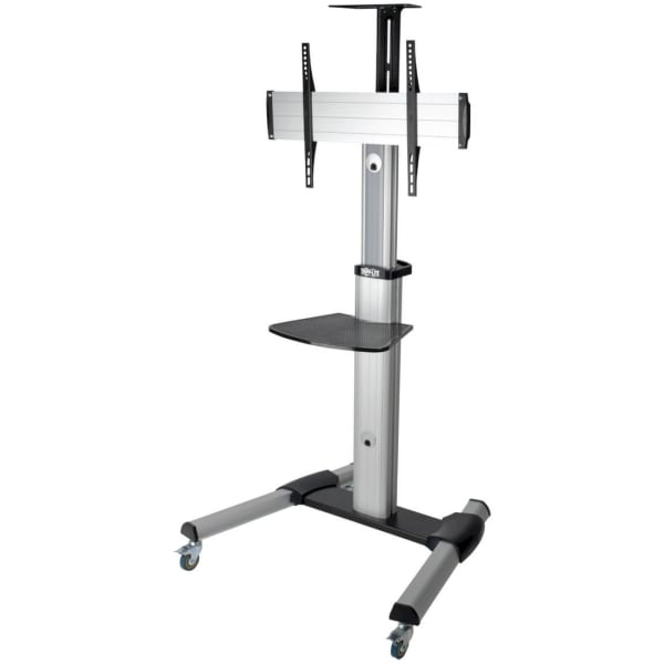 Eaton Tripp Lite Series Rolling TV/Monitor Cart - for Flat/Curved 32in to 70in TVs and Monitors - Cart - for LCD display - aluminum, steel - black, silver - screen size: 32in-70in - floor-standing