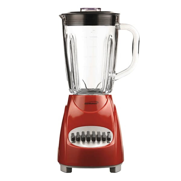 Brentwood 12-Speed Blender Glass Jar, Red