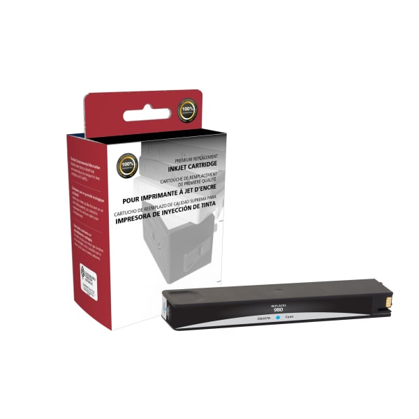 Clover Imaging Group Remanufactured Cyan Ink Cartridge Replacement For HP 980, 118058