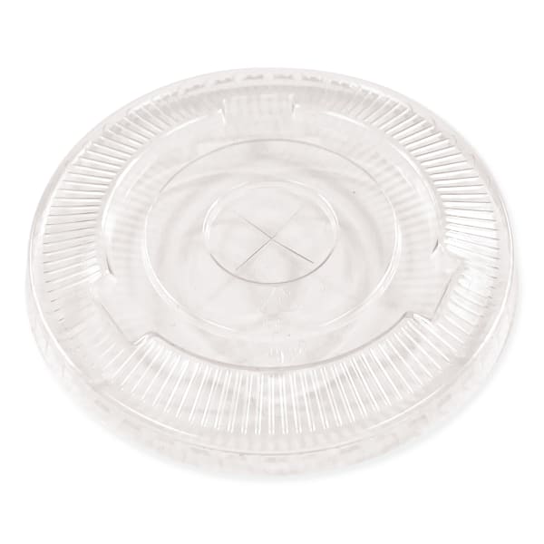 Boardwalk Cold Cup Straw-Slot Lids, Fits 9 Oz Squat/12 Oz PET Cups, Pack Of 100 Lids