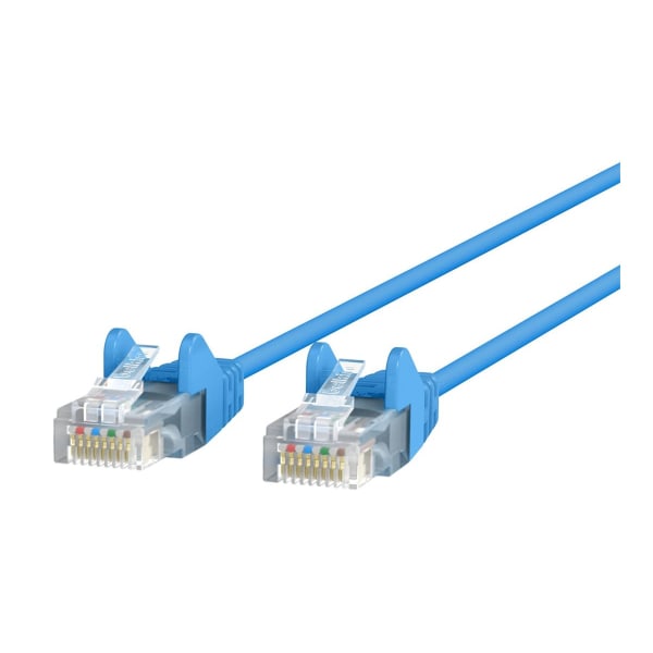 Belkin CAT6 Slim Gigabit Snagless UTP Ethernet Cable - 3 ft Category 6 Network Cable for Network Device, Notebook, Desktop Computer, Modem, Router, Wall Outlet - First End: 1 x RJ-45 Network - Male - Second End: 1 x RJ-45 Network - Male - 1 Gbit/s