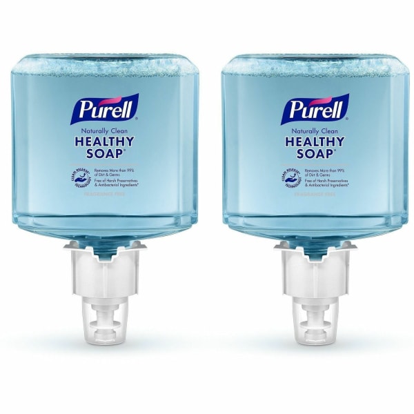 Purell ES6 Professional Mild Foam Hand Soap Refills, Naturally Cleam Scent, 40.5 Oz., Pack Of 2 Bottles