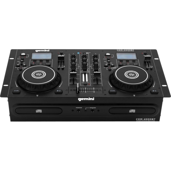 gemini CDM 4000BT: Dual CD/USB Media Player with Bluetooth  CD R  CD DA Playback  2 Disc(s)  Black