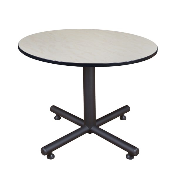 Regency Kobe X-Base Round Breakroom Table, 29inH x 48inW x 48inD, Maple