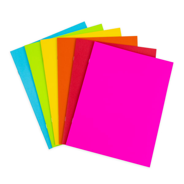 Hygloss Bright Blank Books, 8.5in x 11in, 24 Pages, Assorted Colors, 6 Per Pack, Set Of 2 Packs