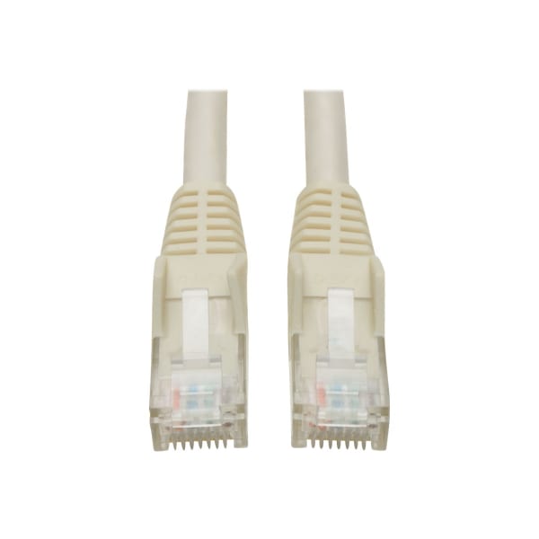 Tripp Lite 1ft Cat6 Gigabit Snagless Molded Patch Cable RJ45 M/M White 1ft - Patch cable - RJ-45 (M) to RJ-45 (M) - 1 ft - UTP - CAT 6 - molded, snagless, stranded - white