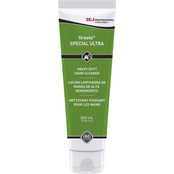 SC Johnson Kresto Special Ultra Hand Cleaner - 8.45 fl oz - Paint Remover - Industrial, Automotive, Hand - Brown - Silicone-free, Heavy Duty, Soap-free - 1 Each