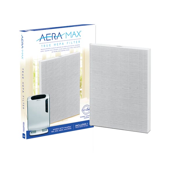 Fellowes AeraMax True HEPA Filter For AeraMax 190, 200 And DX55 Air Purifiers, 13-7/16inH x 10-5/16inW x 1-1/4inD
