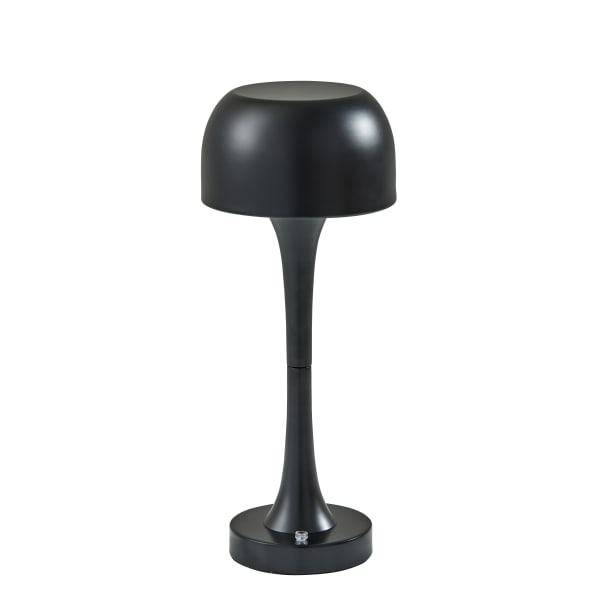 Adesso Jimmy LED Cordless Indoor/Outdoor Table Lamp, 15inH, Black