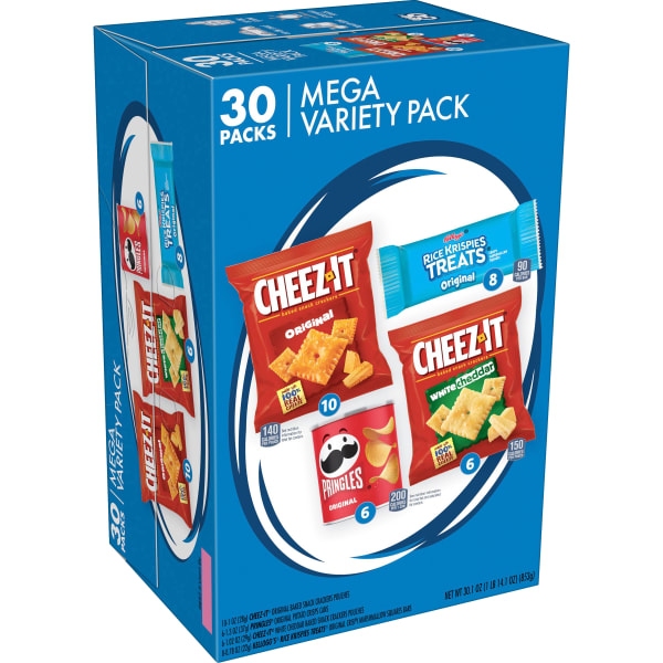 Kelloggs Keebler Mega Variety Pack, 30 Bags Per Box, 30.1 Oz