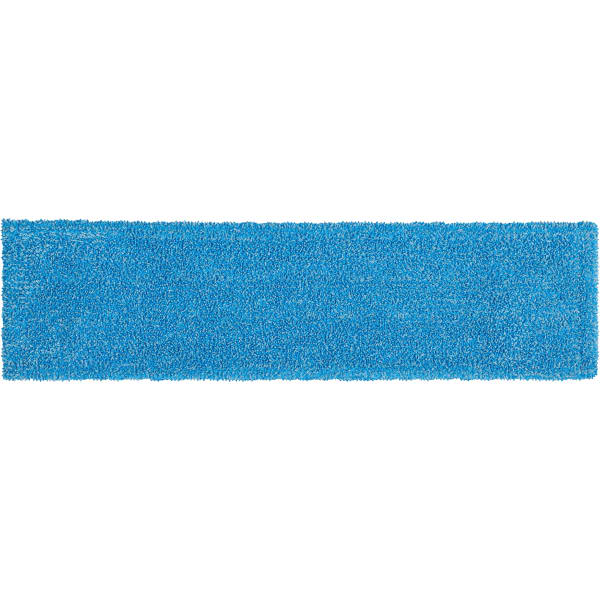 Rubbermaid Commercial Adaptable Microfiber Flat Mop Pad, 19-1/2in x 5-1/2in, Blue, 1 Each