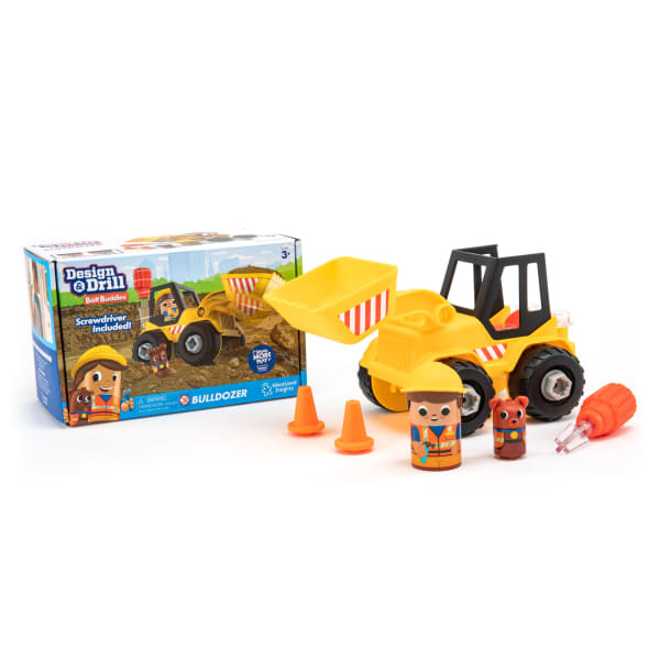 Educational Insights Design & Drill Bolt Buddies, Bulldozer