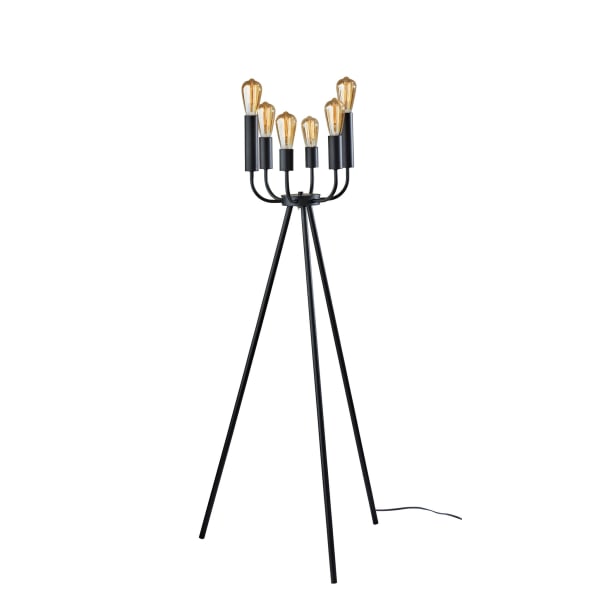 Adesso Rory Floor Lamp, 55inH, Black
