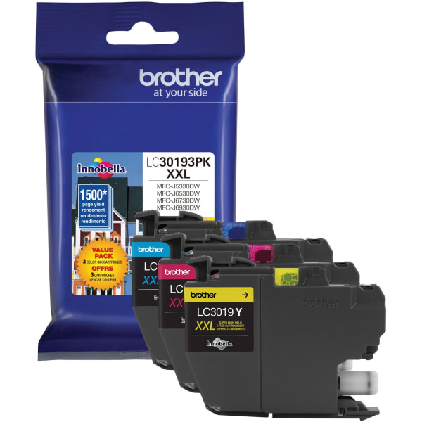 Brother LC30193PK Original Ink Cartridge - Cyan, Magenta, Yellow - Inkjet - Super High Yield - 1500 Pages Cyan, 1500 Pages Magenta, 1500 Pages Yellow