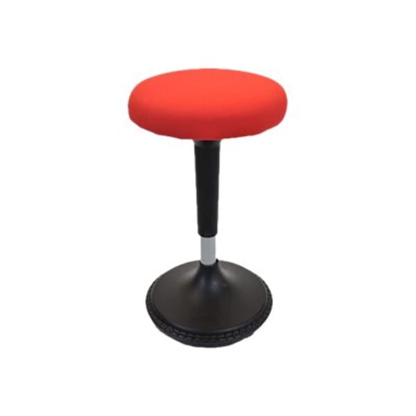 Wobble Stool Standing Desk & Balance Office Stool for Active Sitting Red Adjustable Height 23-33in Sit Stand Up Perching Chair Uncaged Ergonomics