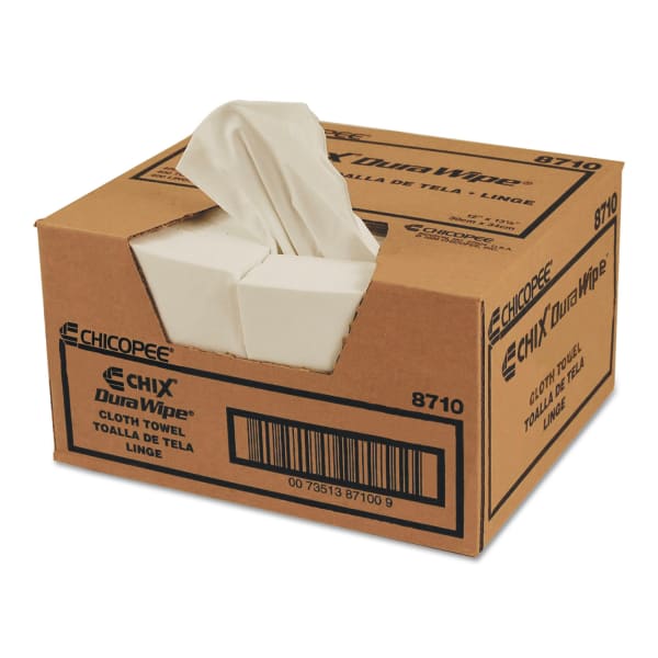 Chicopee VeraClean Critical Cleaning Wipes, Smooth Texture, 1/4 Fold, 1-Ply, 12 x 13, Unscented, White, 400/Carton