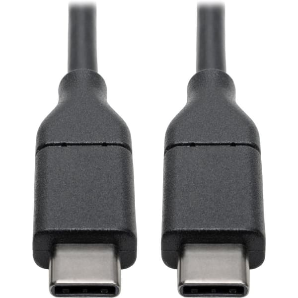 Tripp Lite USB C Hi-Speed Cable w/ 5A Rating 20V M/M USB 2.0 USB Type C USB-C USB Type-C 6ft 6ft - 5.91 ft - 1 x Type C Male USB - 1 x Type C Male USB - Nickel Plated Connector - Gold Plated Contact - Shielding - Black