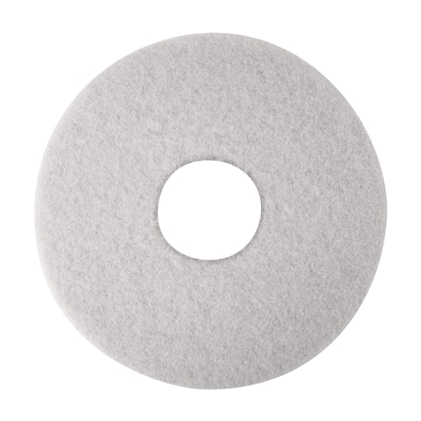 Niagara Polishing Floor Pads, 4100N, 13in, White, Pack Of 5