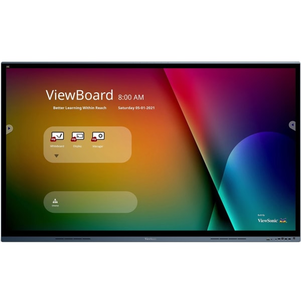 ViewSonic ViewBoard IFP7562, 4K UHD Interactive Display with Integrated Software