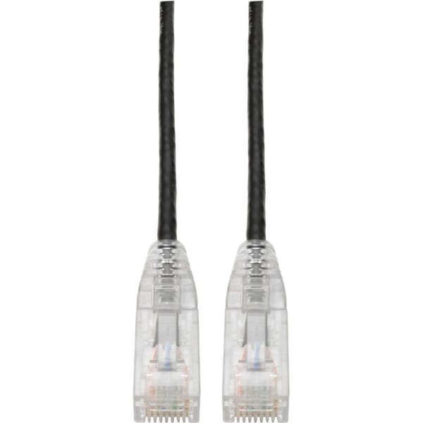 Tripp Lite Cat6 UTP Patch Cable (RJ45) - M/M, Gigabit, Snagless, Molded, Slim, Black, 5 ft. -First End: 1x R - N201S05BK