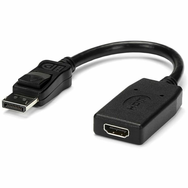 StarTech.com DisplayPort to HDMI Adapter - 1920 x 1200 - DP to HDMI Converter - Plug and Play DisplayPort to HDMI Dongle (DP2HDMI) - Adapter - DisplayPort male to HDMI female - 9.4 in - black