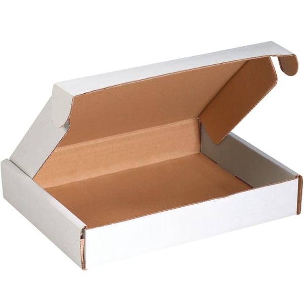 Partners Brand Deluxe Literature Mailers, 9in x 6 1/2in x 2 3/4in, White, Pack Of 50