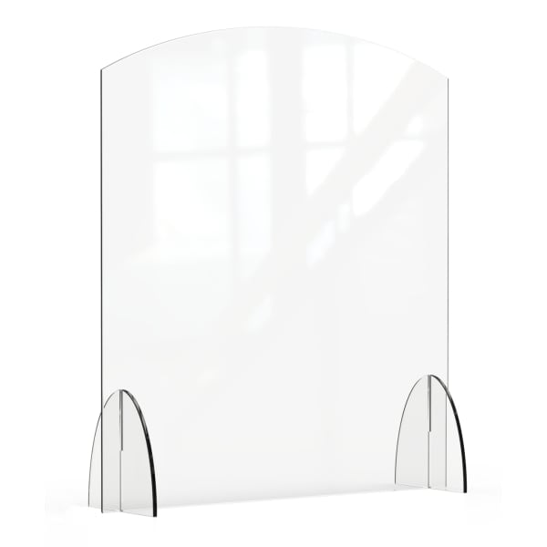 Rosseto Serving Solutions Avant Guarde Acrylic Sneeze Guard, 40in x 36in, Clear