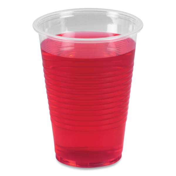 Boardwalk Plastic Cold Cups, 9 Oz, Clear, Sleeve Of 100 Cups, Carton Of 25 Sleeves