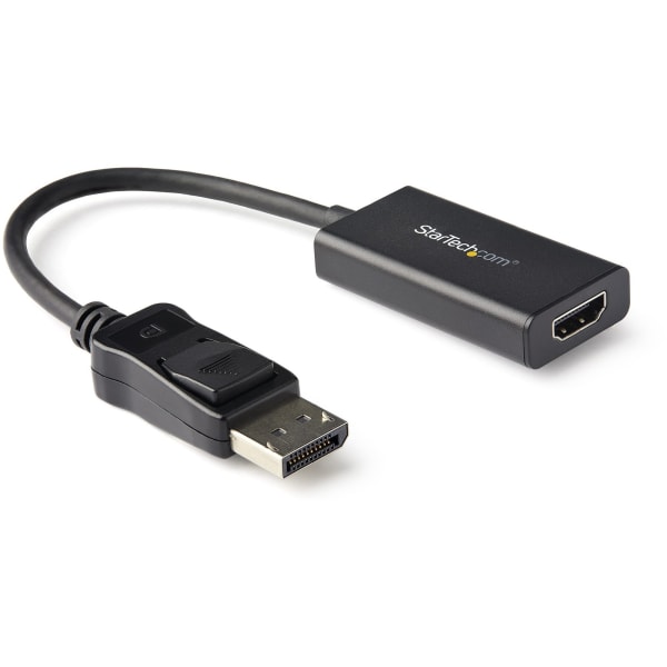 StarTech.com DisplayPort to HDMI Adapter, 4K 60Hz HDR10 Active DisplayPort 1.4 to HDMI 2.0b Converter, Latching DP Connector, DP to HDMI - DisplayPort to HDMI adapter dongle w/HDR10
