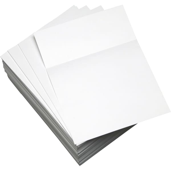 Lettermark Punched & Perforated Copy Paper, 5 Reams, White, Letter (8 1/2in x 11in), 500 Sheets Per Ream, 20 lb, 92 Brightness