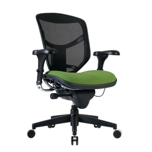 WorkPro Quantum 9000 Series Ergonomic MeshPremium Fabric Mid Back Office Chair BlackLime BIFMA Compliant PopularChairscom   