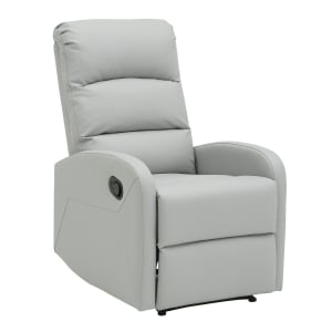 LumiSource Dormi Recliner Light Gray PopularChairscom   