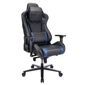 RS Gaming Davanti Vegan Leather High-Back Gaming Office Chair, Black/Blue, BIFMA Compliant