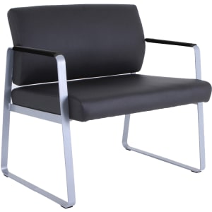 Lorell Healthcare Seating Bariatric Guest Chair, Black