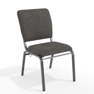 Flash Furniture Advantage Multipurpose Church Chair, Charcoal Gray/Silver Vein