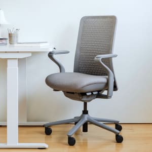 Branch Furniture Verve Seating Ergonomic Fabric Mid-Back Task Chair, Lunar