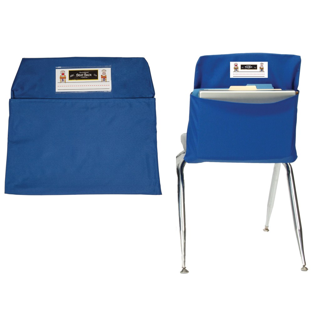 Seat Sack Chair Pocket Medium 15in Blue Pack Of 2 PopularChairscom Seat Sack Chair Pocket Medium 15in Blue Pack Of 2 PopularChairscom