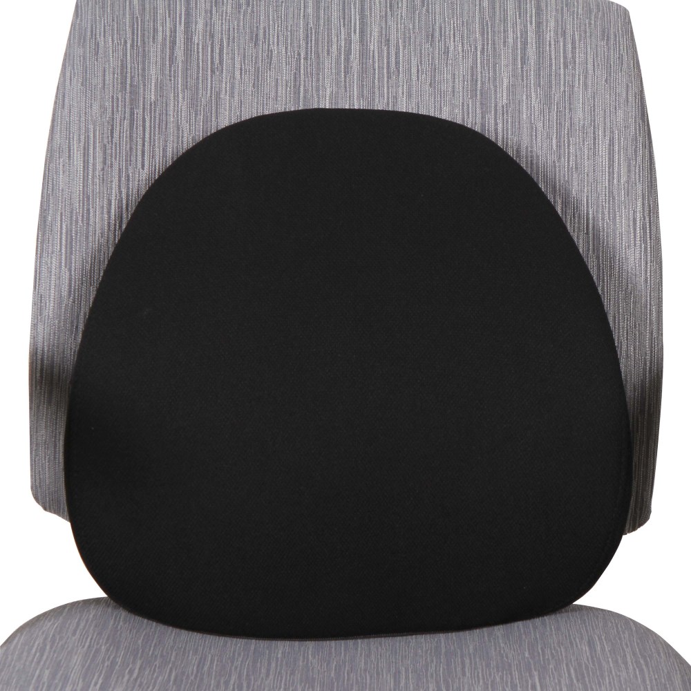Lorell Ergo Fabric Lumbar Back Support Black PopularChairscom   