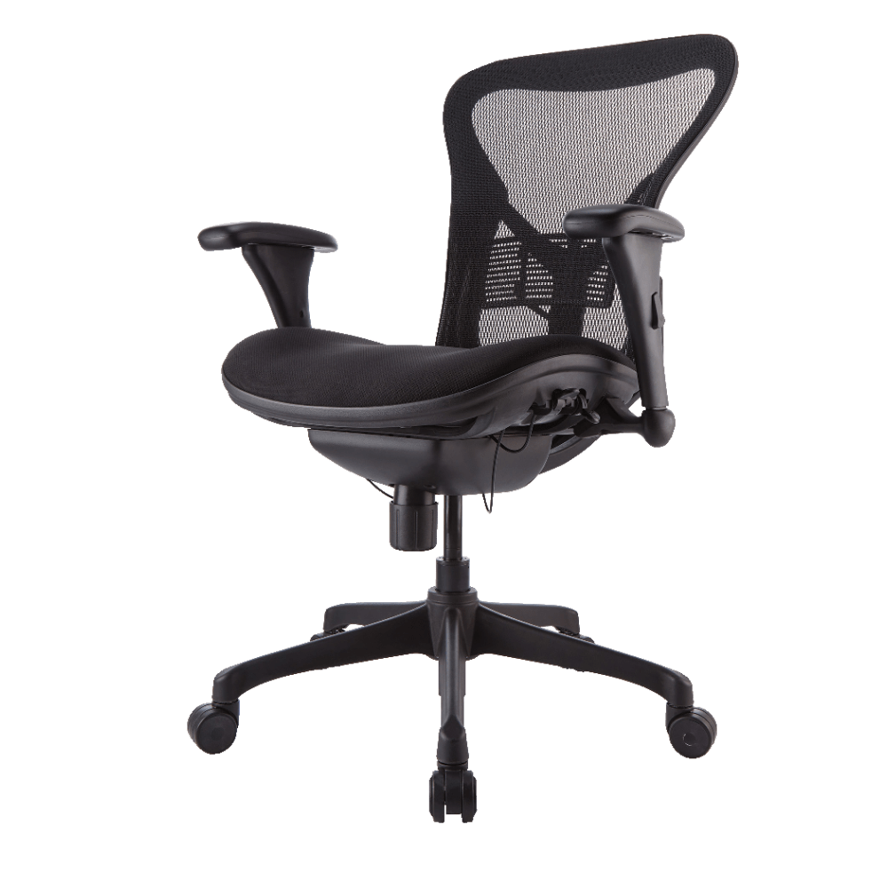 WorkPro Warrior 212 Mesh Managerial Mid Back Chair Black PopularChairscom   